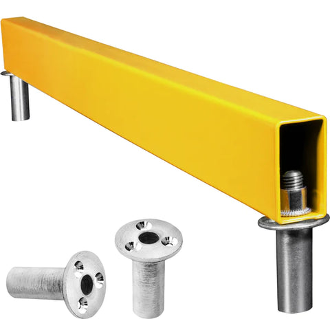 Mission Pro Raised Yellow Steel Oche - With Floor Fittings