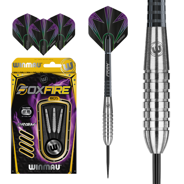 Winmau Foxfire 80% Tungsten Steel Tip Darts 22g