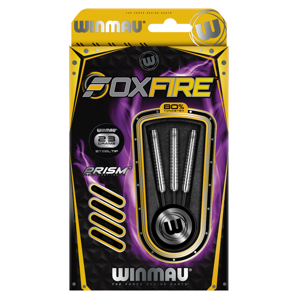 Winmau Foxfire 80% Tungsten Steel Tip Darts 23g