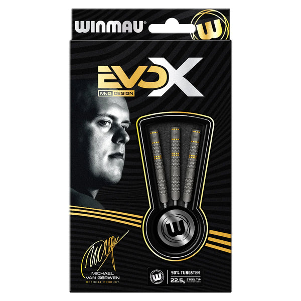 Winmau MVG Evo X 90% Tungsten Steel Tip Darts 22.5g