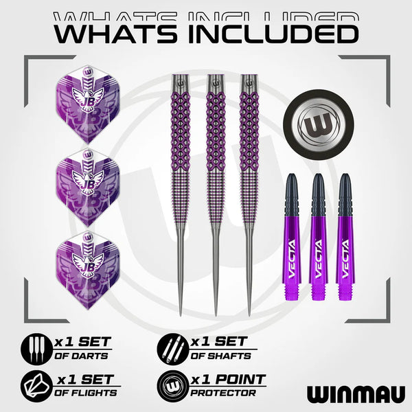 Winmau John Brown Signature Edition 90% Tungsten Steel Tip Darts 22g
