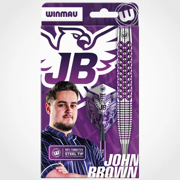 Winmau John Brown Signature Edition 90% Tungsten Steel Tip Darts 22g