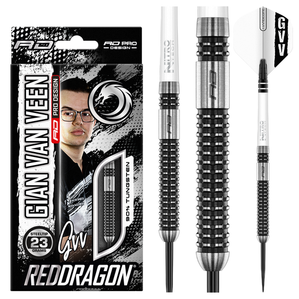Gian Van Veen Axis SE 90% Tungsten Steel Tip Darts - 21g