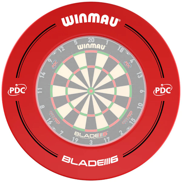 Winmau Dartboard Surround - PDC Design - Red
