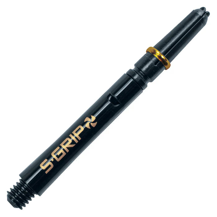 Harrows Supergrip Spin Stems - Black/Gold