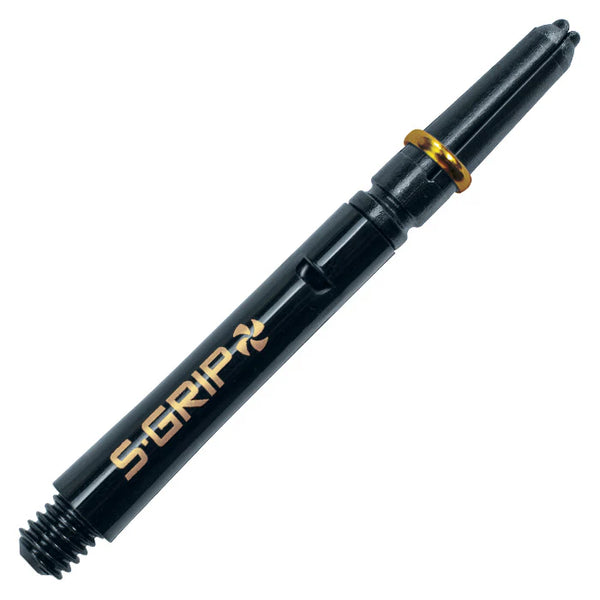 Harrows Supergrip Spin Stems - Black/Gold
