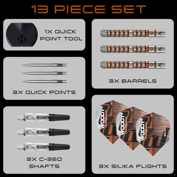 Harrows Luke Woodhouse Series 3 90% Tungsten QP Steel Tip
