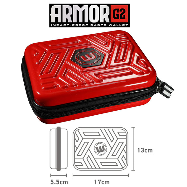 Winmau Armor G2 Impact Proof Red Dart Case
