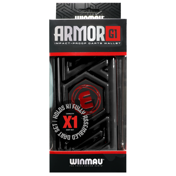 Winmau Armor G1 Impact Proof Dart Case Black