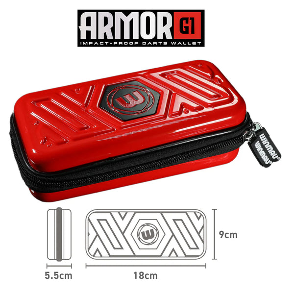 Winmau Armor G1 Impact Proof Dart Case Red