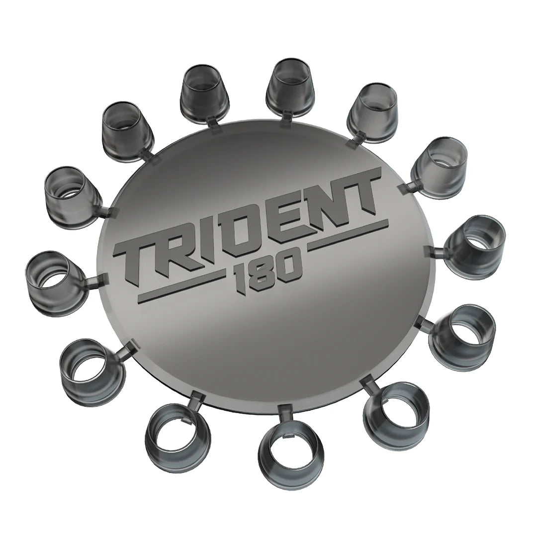 Winmau Trident 180 Dart Point Cones - Silver (black tint)
