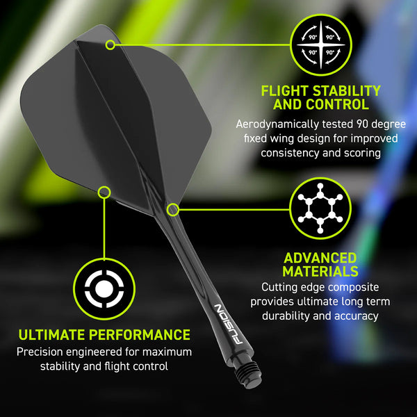 Winmau Fusion Flight & Shaft - Black #6