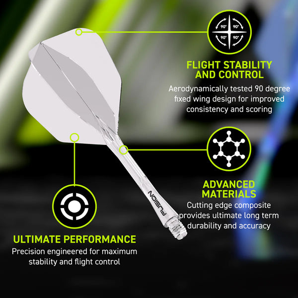 Winmau Fusion Flight & Shaft - Clear #6