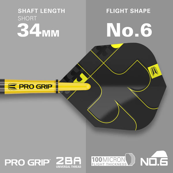 Target Bolide Void 05 Swiss Point Steel Tip Darts 90% Tungsten - 24g