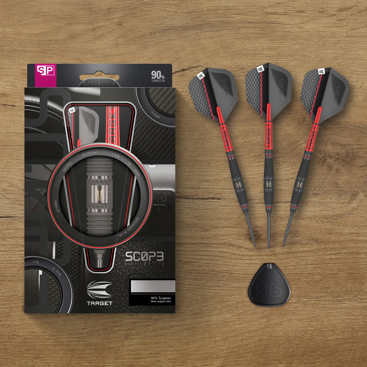 3-Piece Professional Tungsten Steel Tip Darts Set – 23g Weight, Comes With Case, Great For Competition