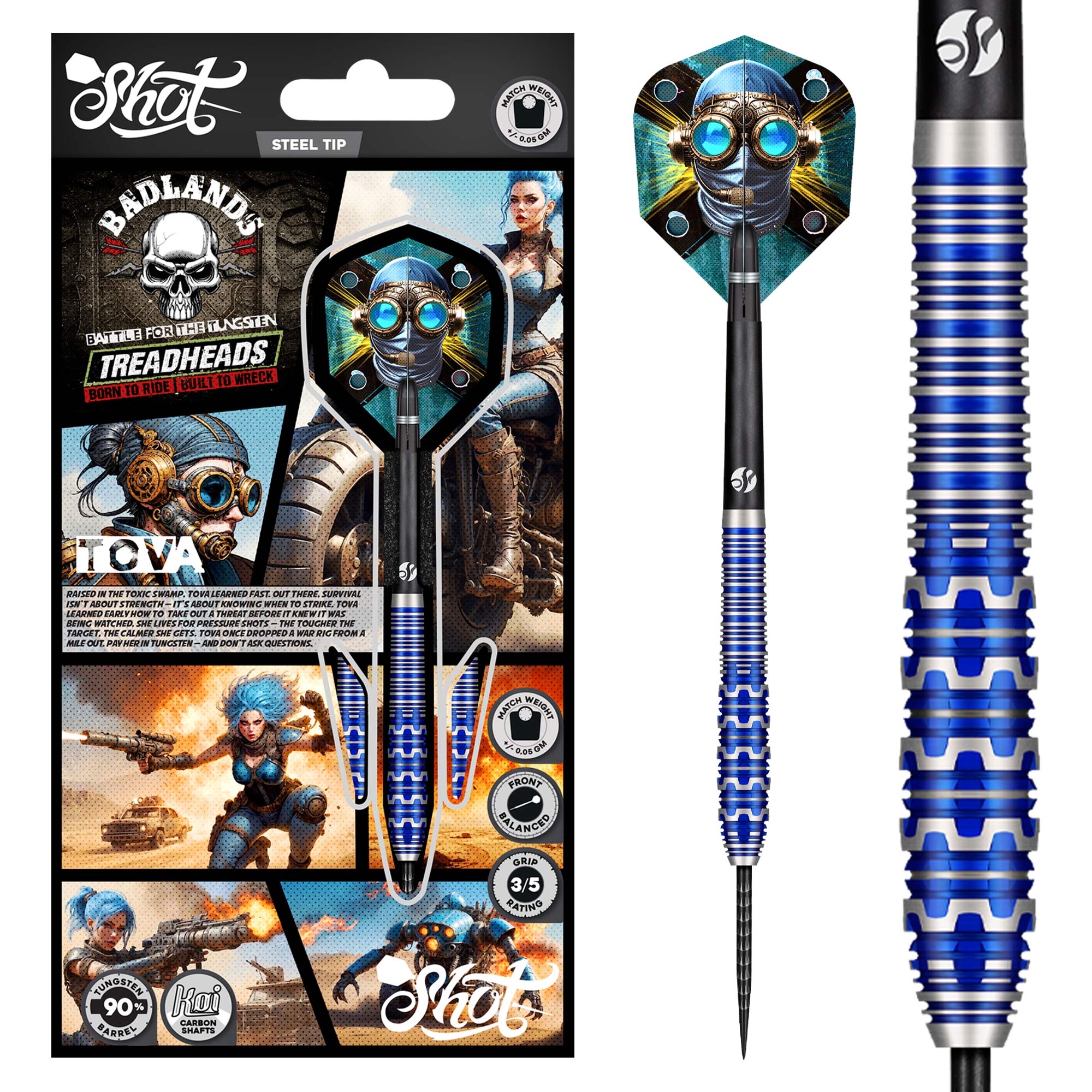 Shot Darts - Badlands Series - Tova - 90% Tungsten - 24g