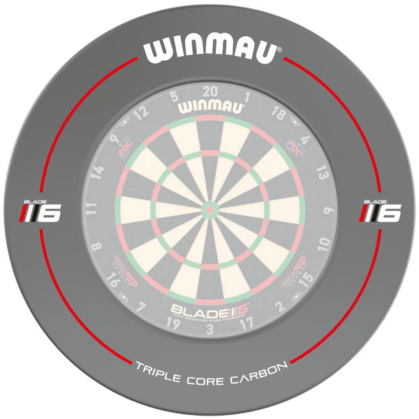 Winmau Dartboard Surround - Blade 6 Design - Grey