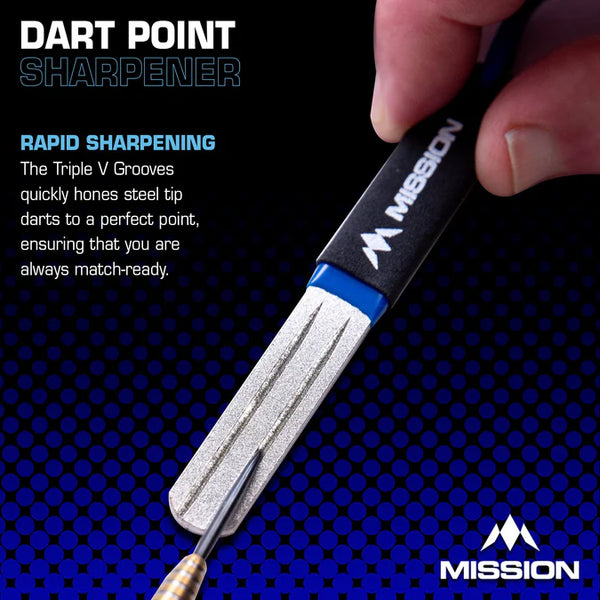 Mission Diamond Point V Groove Sharpener - Sharpening Stone
