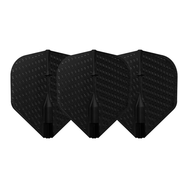 L-Style Dimple EZ L1 - Dart Flights - L1 Std - Black