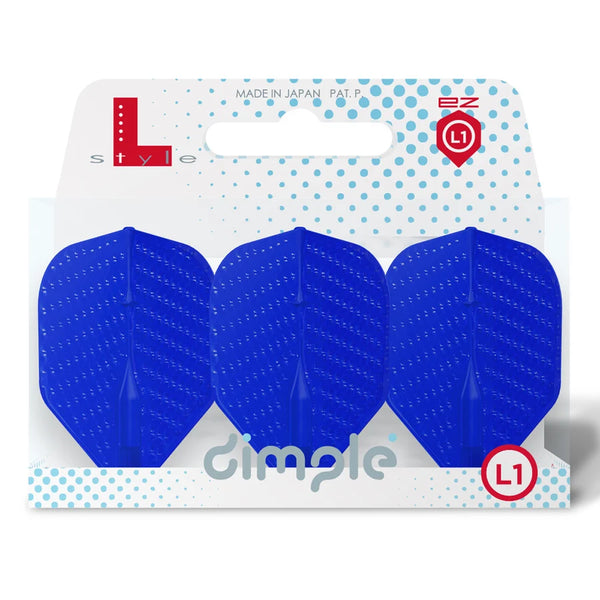 L-Style Dimple EZ L1 - Dart Flights - L1 Std - Blue