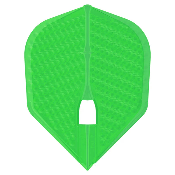 L-Style Dimple Pro - Dart Flights - L3 Shape - Lime Green
