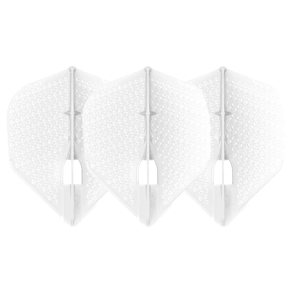 L-Style Dimple Pro - Dart Flights - L3 Shape - White