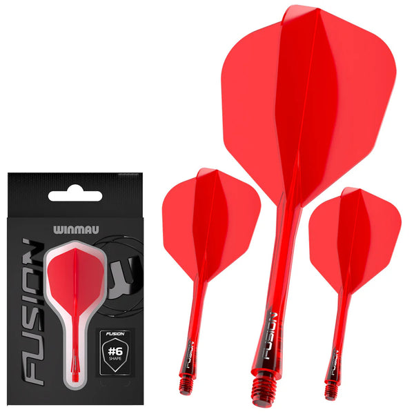 Winmau Fusion Flight & Shaft - Red #6