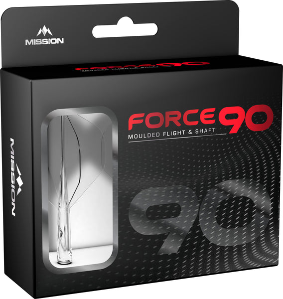 Mission Force 90 No2 One Piece Flight/Stem system - Clear - Tweenie