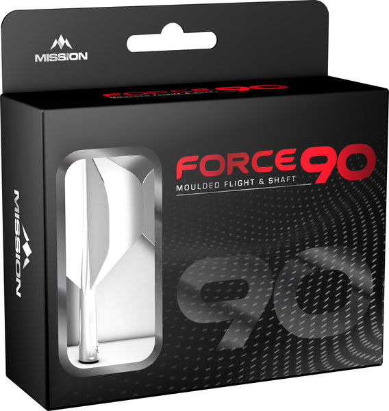 Mission Force 90 No2 One Piece Flight/Stem system - White - Medium