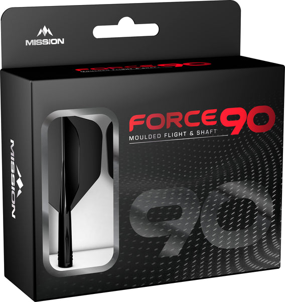 Mission Force 90 No6 One Piece Flight/Stem system - Black - Medium
