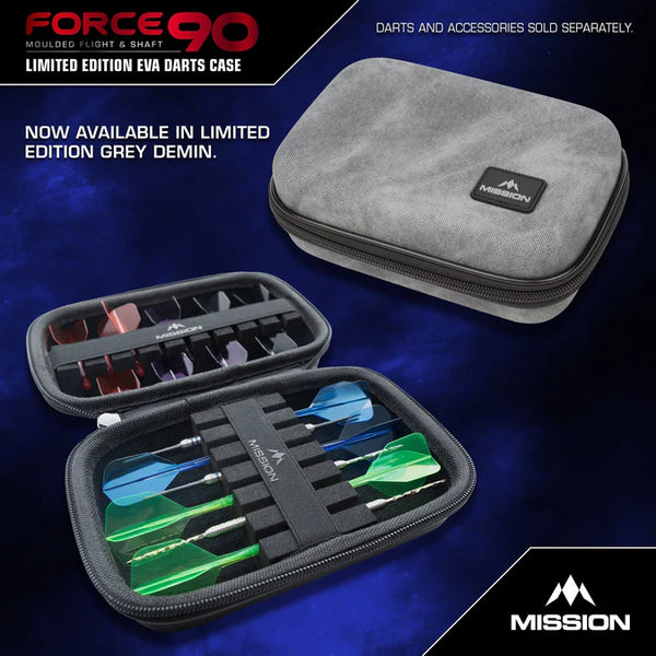 Mission Force 90 Dart Case - Grey Denim