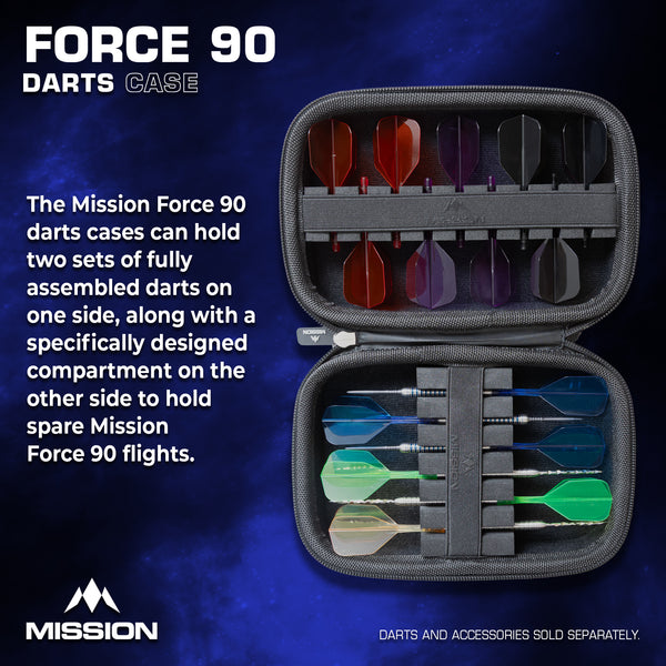 Mission Force 90 Dart Case - Black