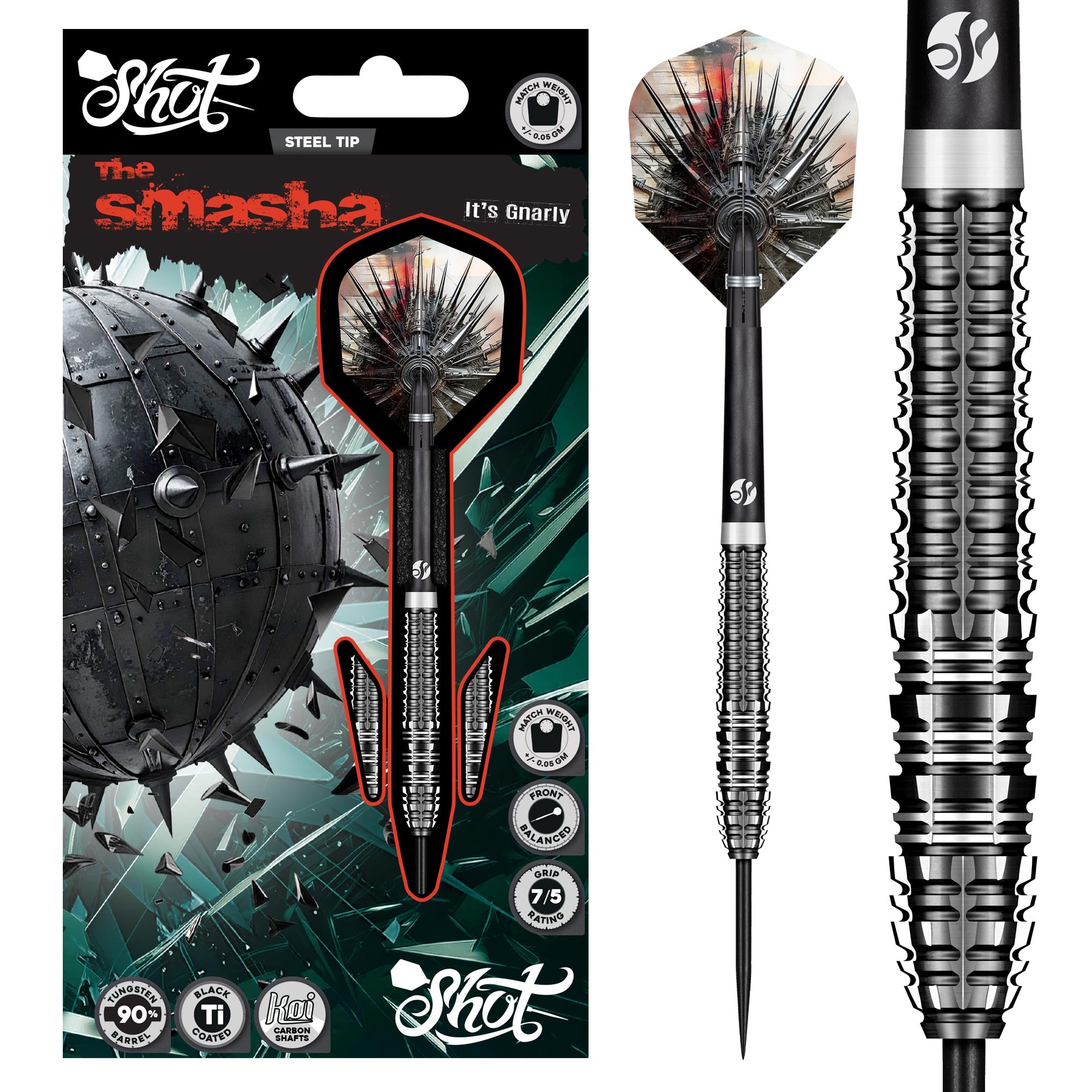 Shot Darts - Gnarly Series - The Smasha - 90% Tungsten - 25g