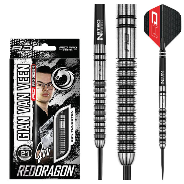Gian Van Veen 90% Tungsten Steel Tip Darts - 24g