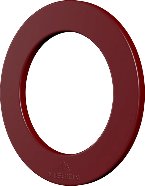 Mission Dartboard Surround - Embossed Logo Design - Red