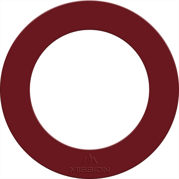 Mission Dartboard Surround - Embossed Logo Design - Red