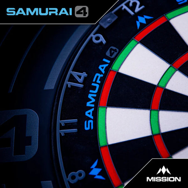 Mission Samurai 4 Professional Dartboard - Graphite Grey Spider