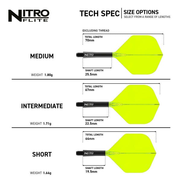 Red Dragon Nitro Flight & Shaft No2 - Black/Yellow