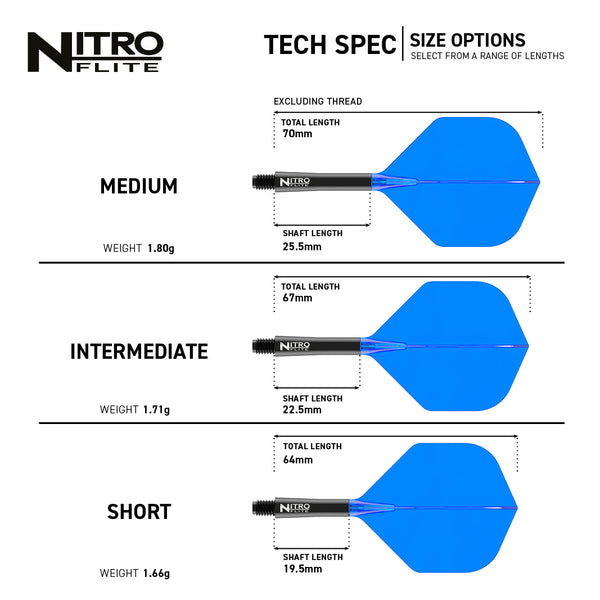 Red Dragon Nitro Flight & Shaft No2 - Black/Blue