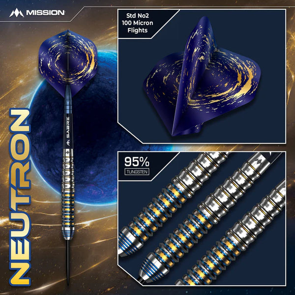 Mission Neutron Darts - Steel Tip 95%Tungsten