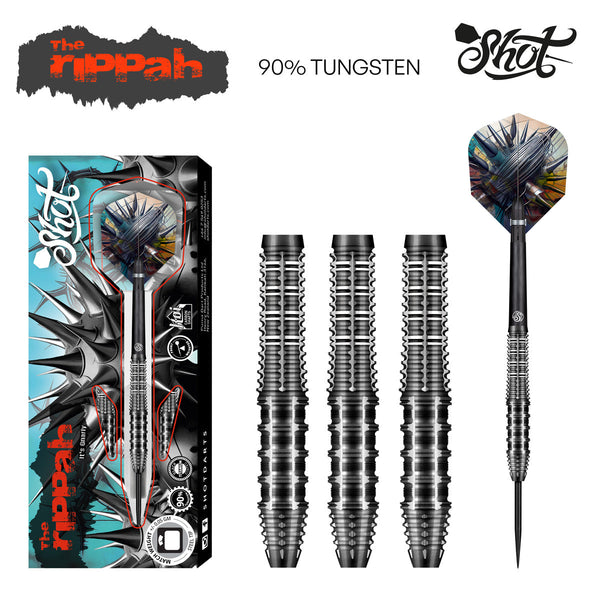 Shot Darts - Gnarly Rippah - Front Weighted - 90% Tungsten - 24g