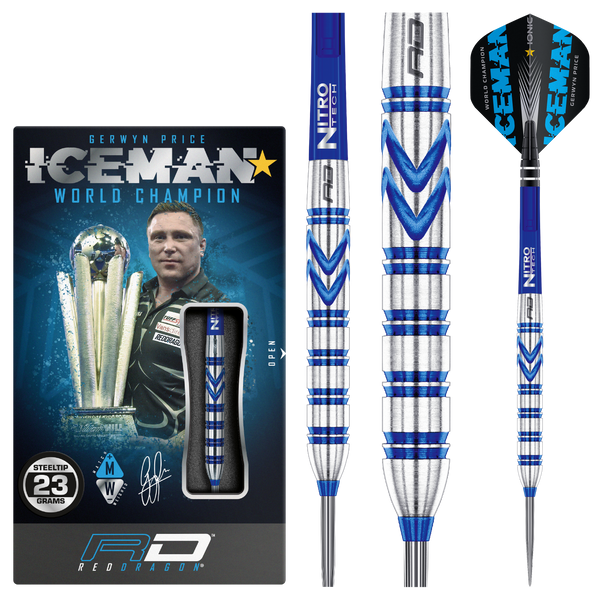 Gerwyn Price Original - 90% Tungsten Steel Tip Darts - 23g