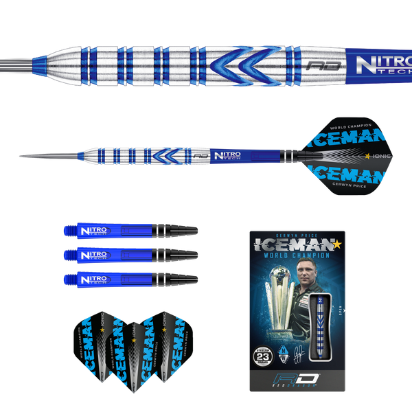 Gerwyn Price Original - 90% Tungsten Steel Tip Darts - 23g