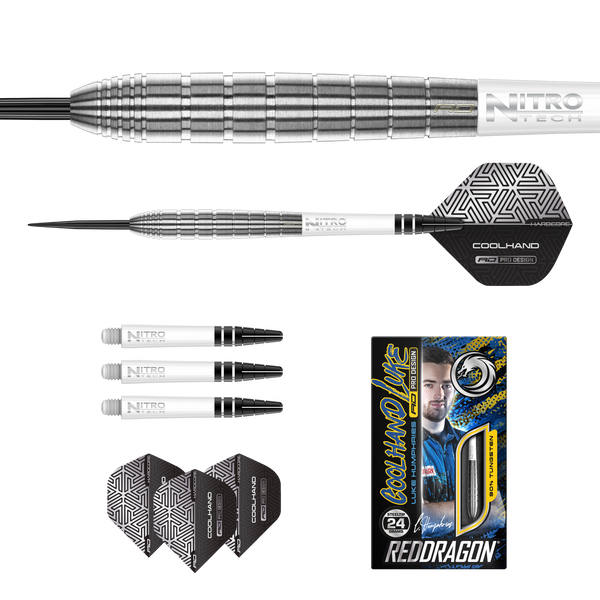 Luke Humphries TX1 Darts - 90% Tungsten Steel Tip Darts - 24g