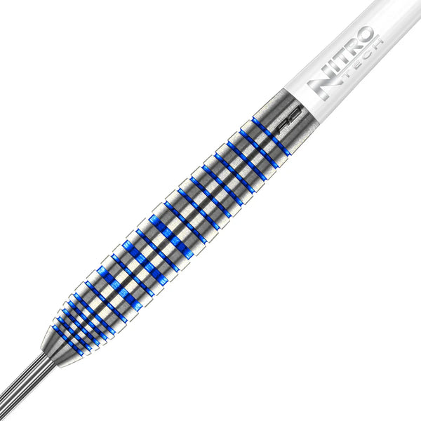 Luke Humphries TX3 Cool Blue Darts - 90% Tungsten Steel Tip Darts - 24g