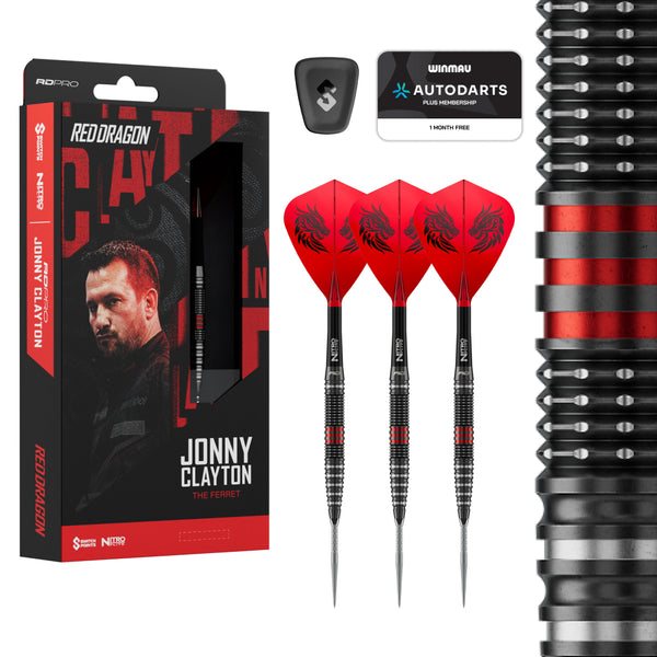 Jonny Clayton RD-Pro 90% Switch Point Steeltip Darts 23g