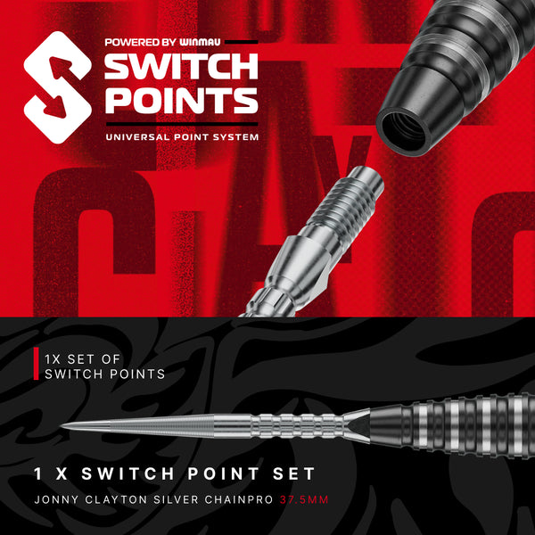 Jonny Clayton RD-Pro 90% Switch Point Steeltip Darts 23g