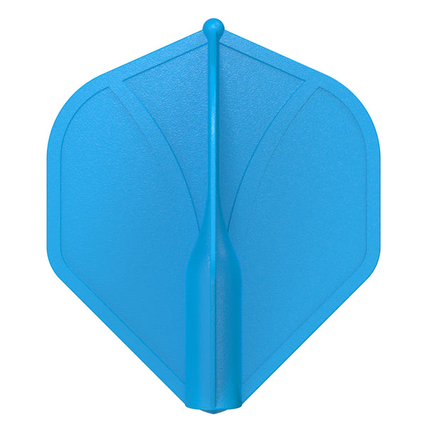 Shot Airfoil Molded Flights - Flight System - Blue