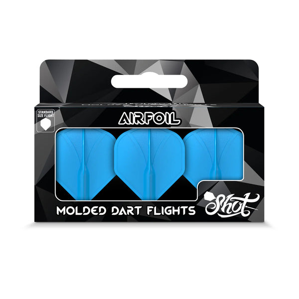 Shot Airfoil Molded Flights - Flight System - Blue