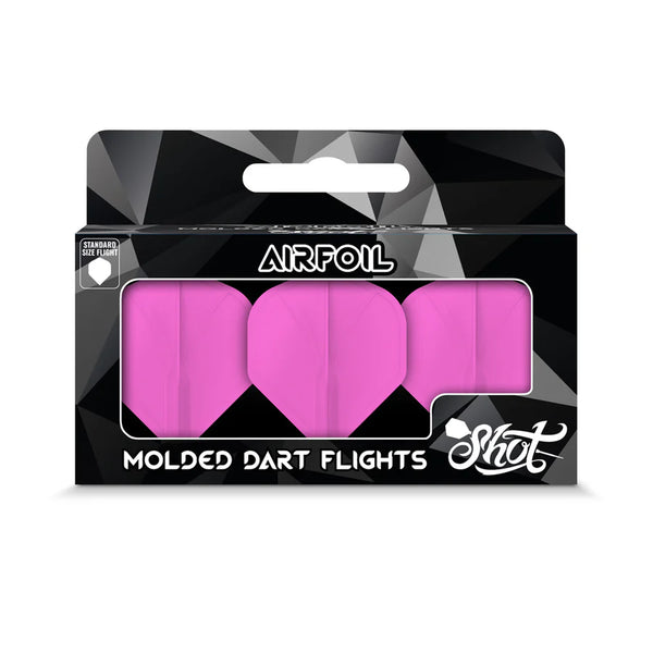 Shot Airfoil Molded Flights - Flight System - Pink